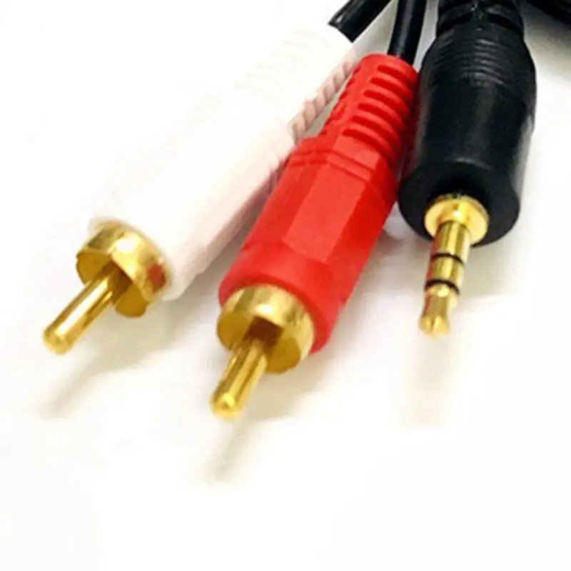 3 5 мм мужской разъем для AV 2 RCA Мужской стерео Музыка Аудио Кабель AUX + терминал * 4 MP3