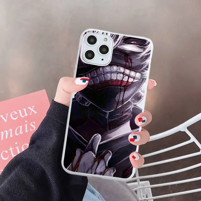 

Tokyo Ghouls japanese anime manga luxury Phone Case shell Candy Color for iPhone 6 7 8 11 12 s mini pro X XS XR MAX Plus