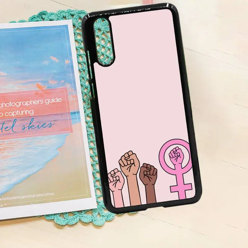 

Feminist fist pattern Phone Case PC for iPhone 11 12 pro XS MAX 8 7 6 6S Plus X 5S SE 2020 XR