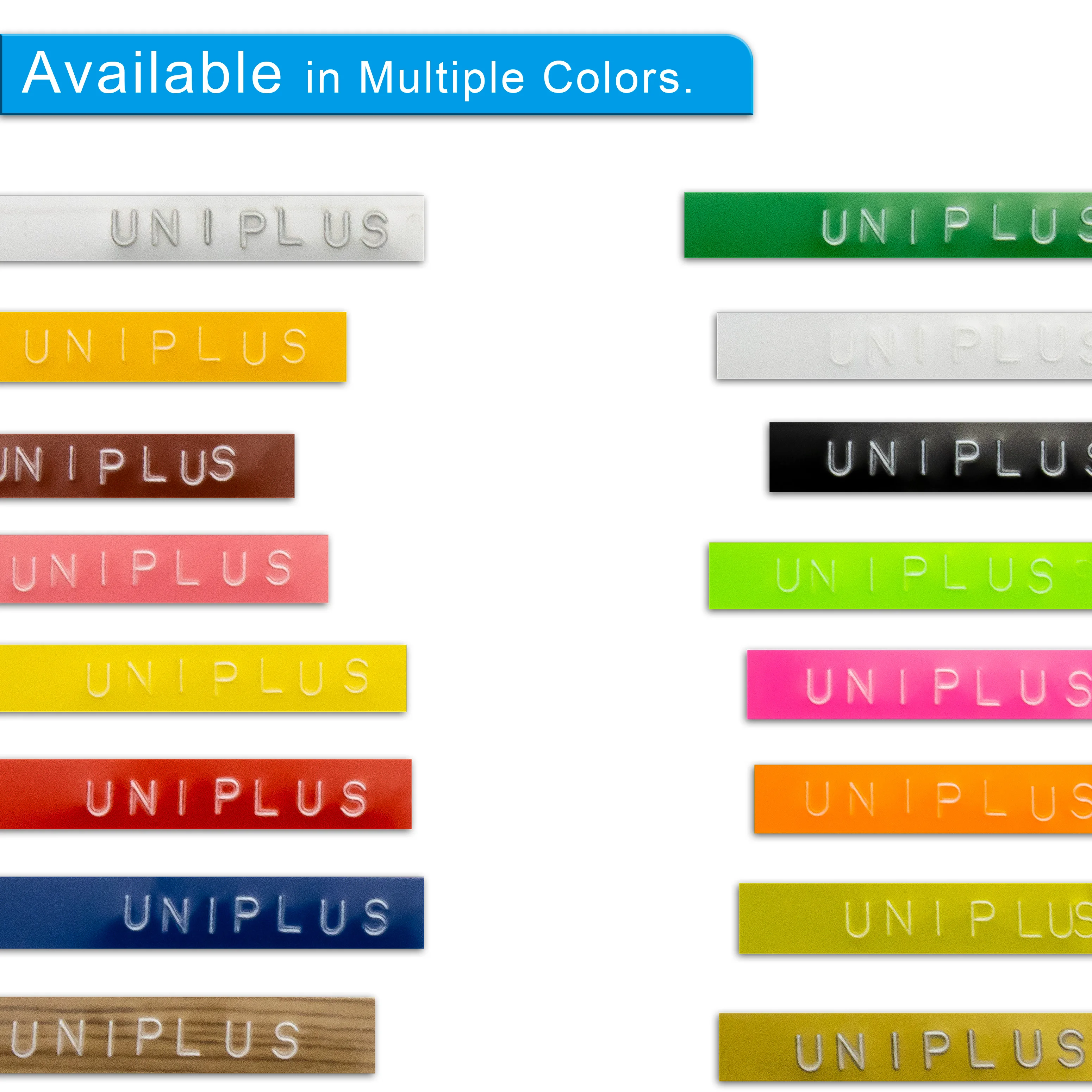 UniPlus 3 шт. ПВХ лента подходит для 3D машинки Dymo тиснение этикетки Лента принтеров 1610