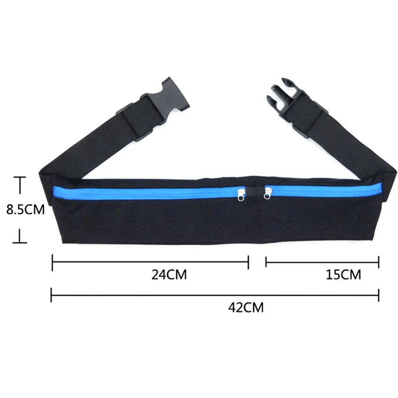 

1Pc Waterproof Unisex Waist Bag Men Fanny Pack Women Belt Bum Bag Reflective Strip Waist Bag Phone Wallet Pouch Bags