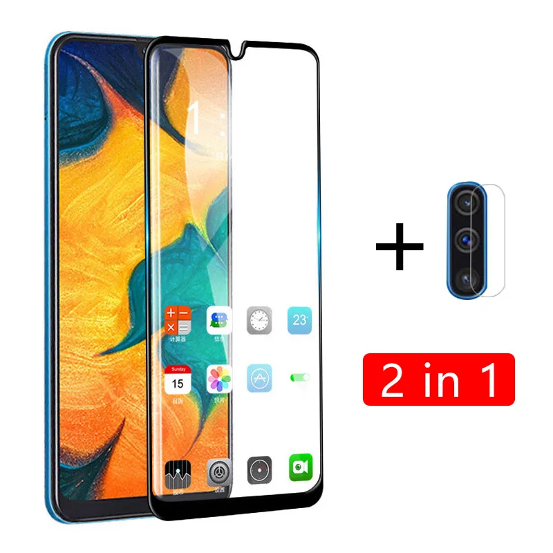 Чехол для samsung galaxy a10 a20 a30 a40 a50 a60 a70 a80 a7 2018 закаленное стекло защитная пленка экрана