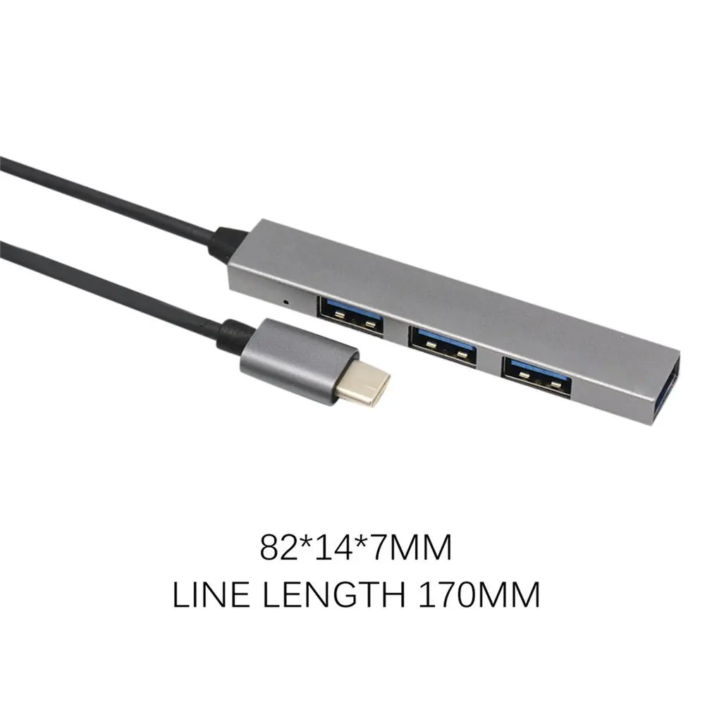 Концентратор USB C 4 порта Тип на 2 0 разветвитель преобразователь OTG адаптер
