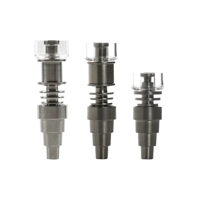 Гибридный кварцевый и титановый гвоздь 6 в 1 с 25 мм кварцевой тарелкой для