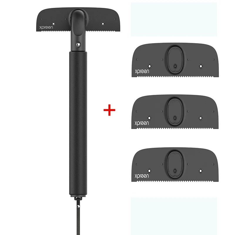 shaver and 3pc heads Бритва для мужчин Регулируемая растягивающаяся назад триммер для волос назад лезвие ручное удаление волос на теле инструменты Регулируемая Прямая - Цвет: shaver and 3pc heads