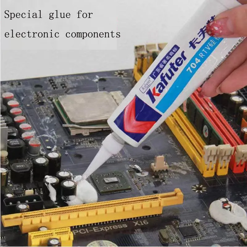 

Kafuter 45g Insulation Silicone Rubber Electronic Components Screw Fixed Special Sealant K-704 705 704B Electronic Glue