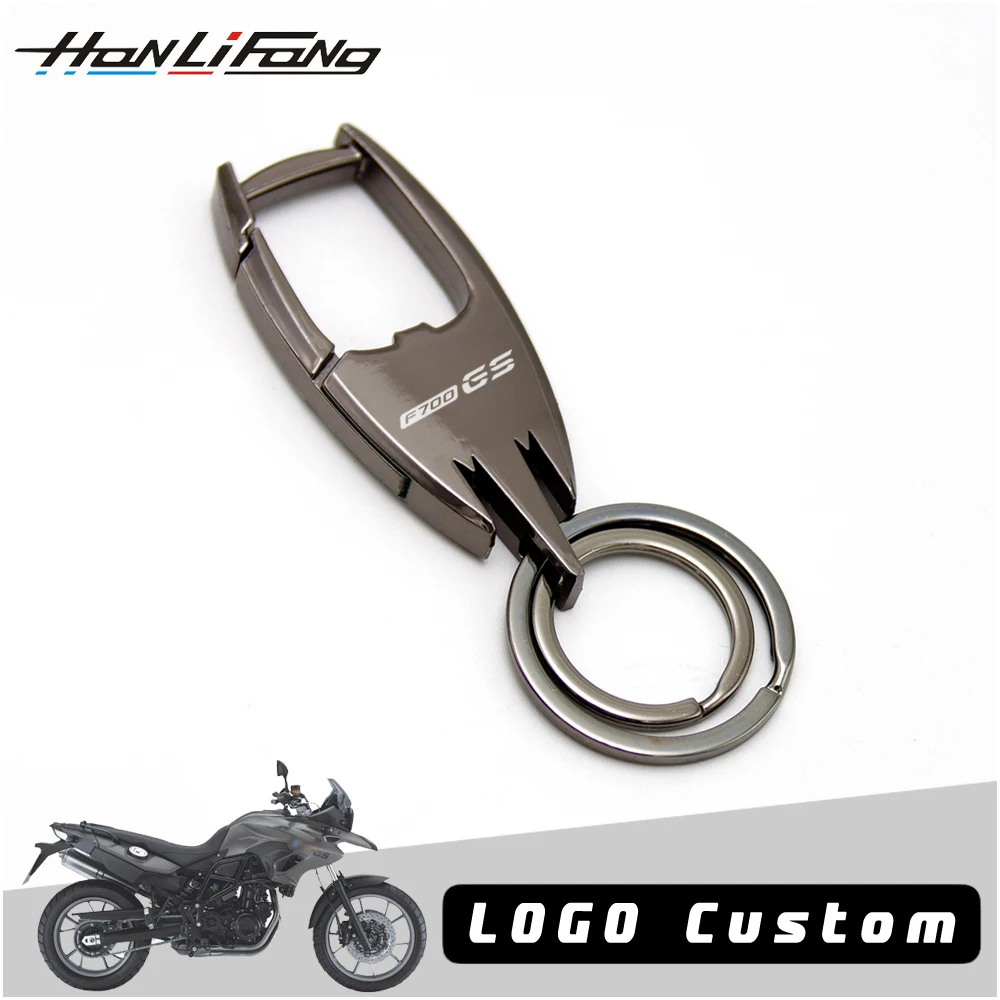 

For BMW F700GS F750GS G650GS F650GS Motorcycle Keychain Custom Keyring Tag Personalized Metal Key Ring Lettering Accessories
