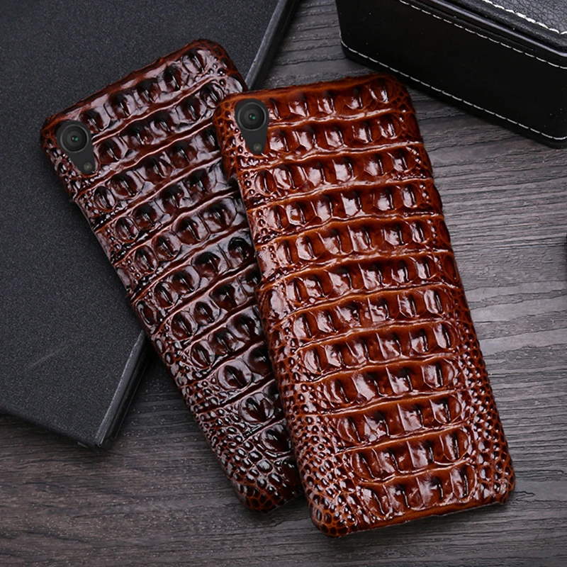 

Leather Phone Case For Sony Xperia XA XA1 XA2 XA3 Ultra Z2 Z3 Z4 Z5 XZ XZ1 XZ2 Premium XZ3 XZ4 X 1 5 8 10 Crocodile Back Texture