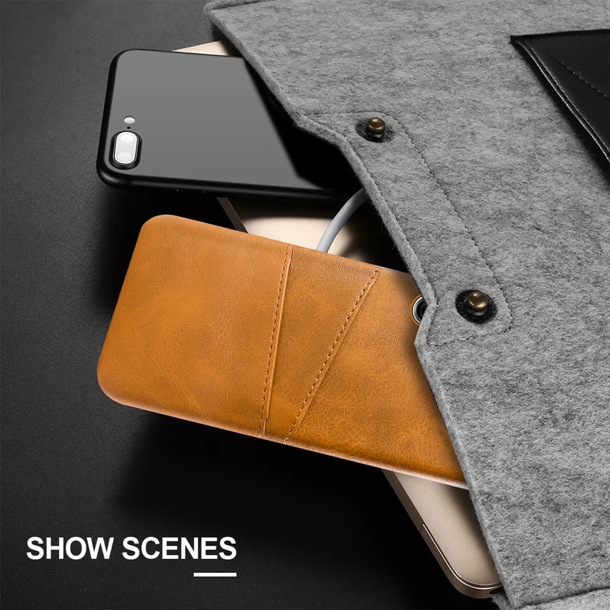 Чехол для Oppo Realme XT защитный чехол из искусственной кожи до середины икры с