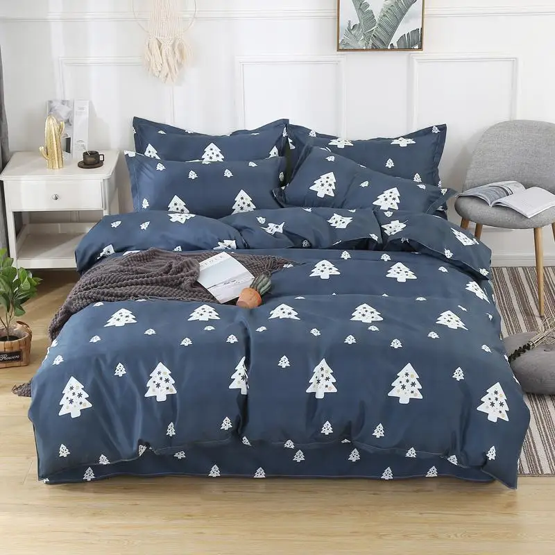 58 домашний текстиль сердце фиолетовый пододеяльник узор простыня наволочка для