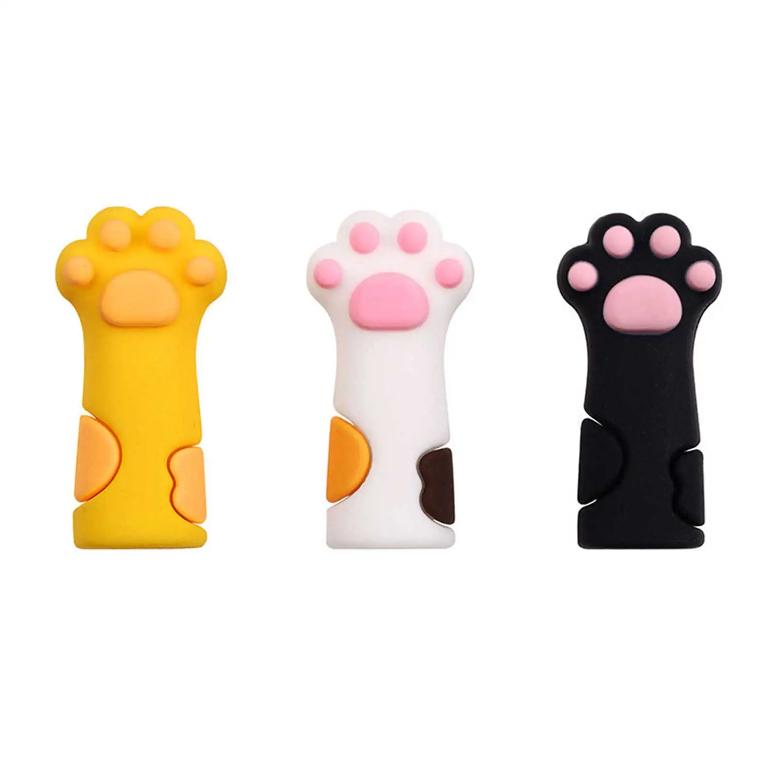 

3Pcs Cat Paw Protective Cover For Cuticle Nail Nipper Clipper Claw Anti-fall Cover Nails Art Tweezer Dead Skin Scissors Case