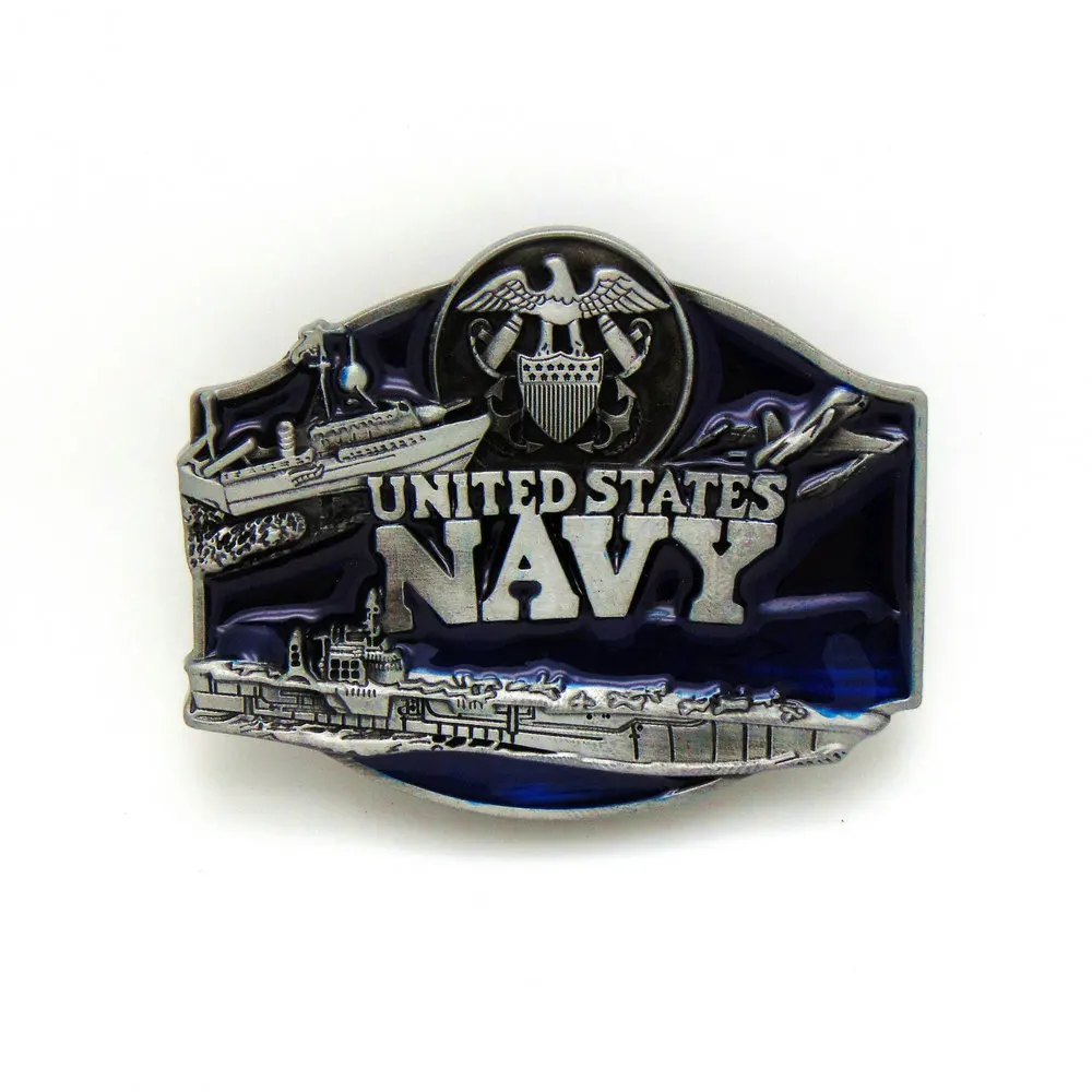 

Western cowboy NAVY scratch-resistant zinc alloy personality casual belt buckle men and women same style