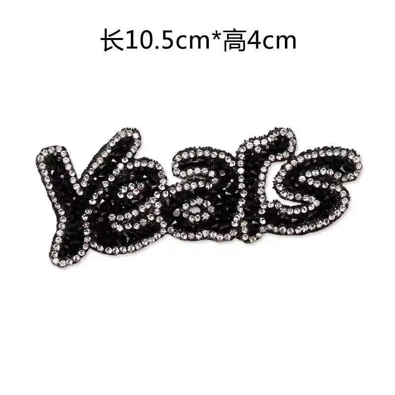 

Resin hot-melt alphabet hot-melt adhesive patch stickers DIY adhesive heat transfer clothing bag hot rhinestones