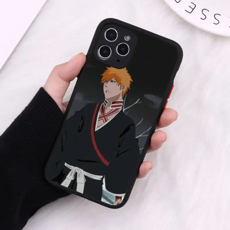 

Bleach Ulquiorra anime fire Phone Case Matte Transparent for iPhone 7 8 11 12 s mini pro X XS XR MAX Plus cover funda