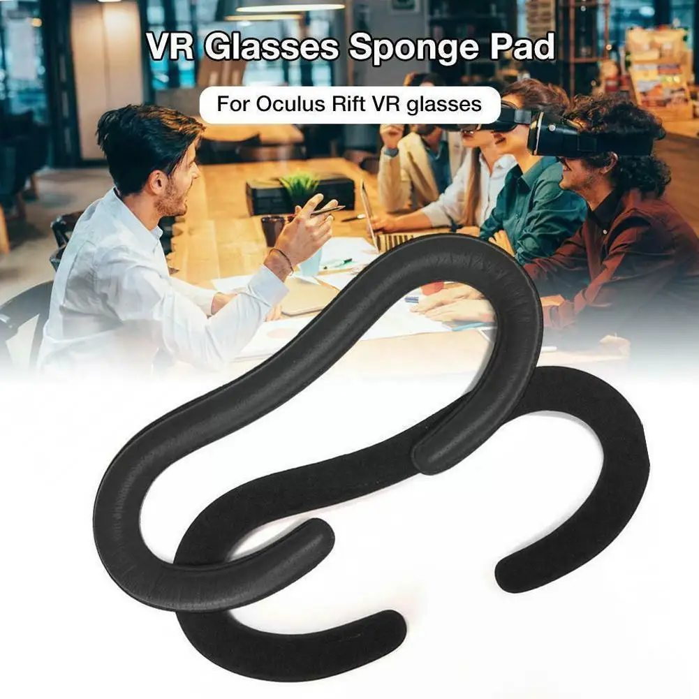 

New Foam Replacement Eye Pad For Oculus Rift Cv1 Headset Suede Reality Pu Black Foam Accessories Vr Cover Design Leather Vi L2Q1