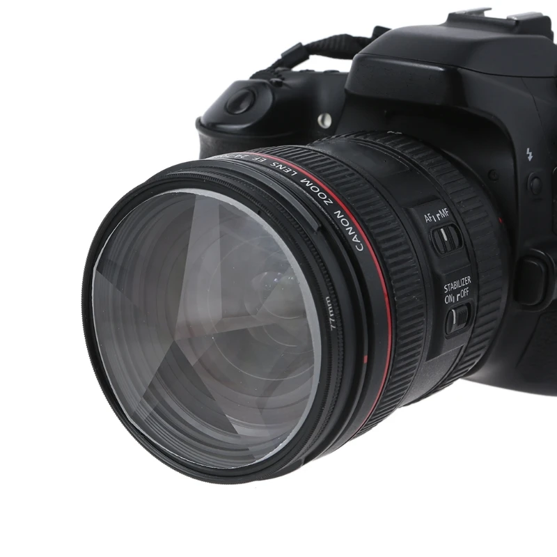 

Camera Glass Filter Penta Prism 77 mm Kaleidoscope Prism Repeat Multiple Image Photography Camera Accessorie
