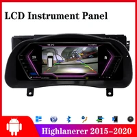for toyota highlander 2015 2018 2019 2020 car accessories android lcd instrument panel cluster gps navigation dashboard refit
