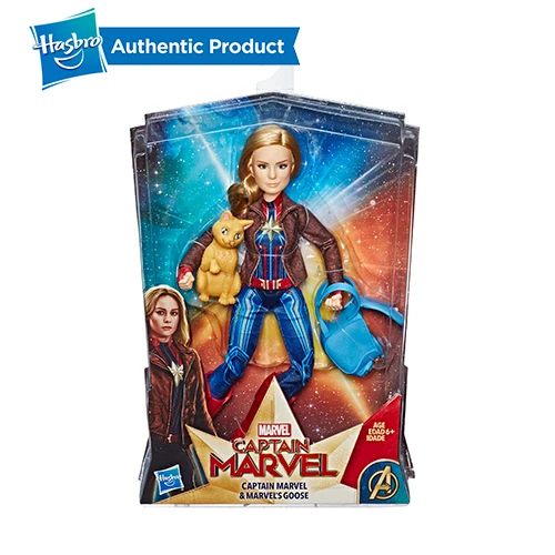 MARVELS GOOSE Hasbro Marvel Legends Капитан Marvel Movie игрушки Фигурки Мстителей Marvel Legends серия Женская космическая кукла супергероя - Цвет: MARVELS GOOSE