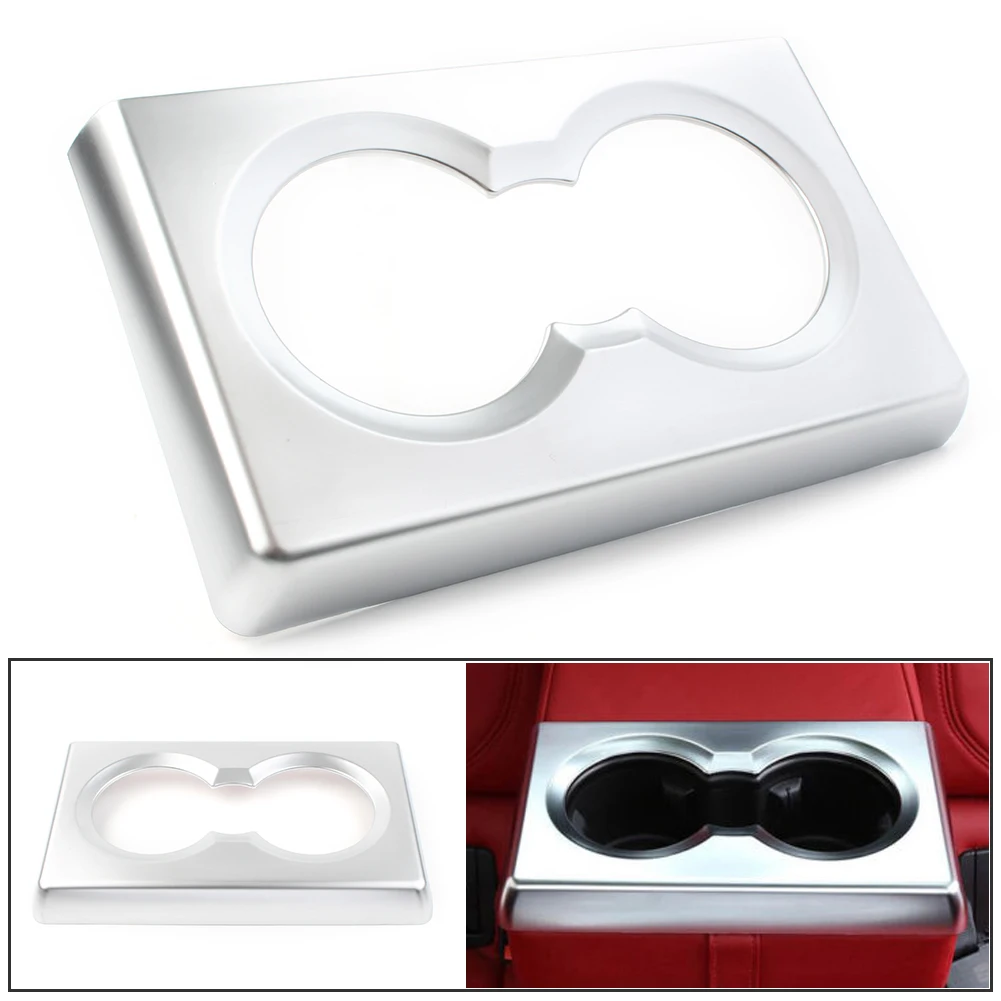 

Хромированный подстаканник из АБС-пластика в задний ряд, рамка, декоративная Обложка, отделка для 2017, 2018, 2019, 2020, Alfa Romeo Giulia, автомобильные акс...