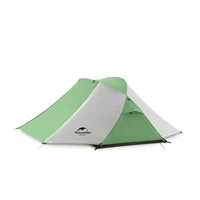 naturehike 210t waterproof double layer butterfly cross design outdoor tent aluminum rod brown ultralight green camping tents