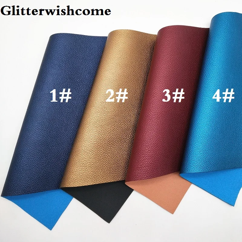 Ткань Glitterwishcome 21x29 см Размер A4 винил для бантов металлическая зернистая ткань
