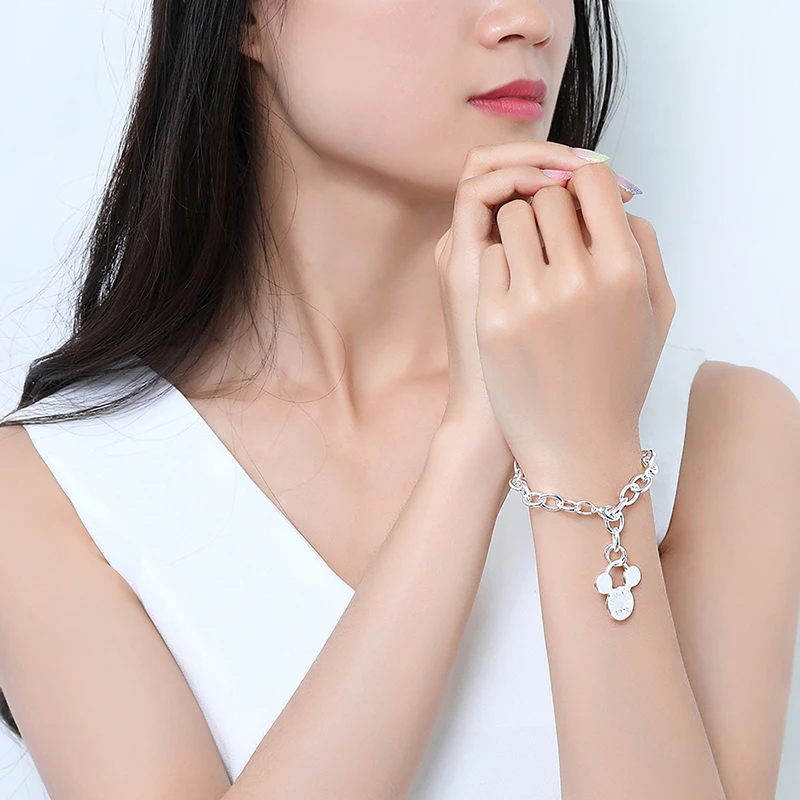 Jinzeyi модный браслет для женщин Европейский и американский бренд браслеты с Микки