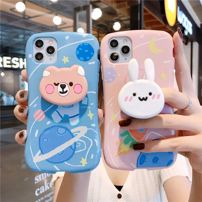 100 шт. креативный маленький чехол для телефона с поддержкой талии iPhone 11 pro Max 3D X XR XS