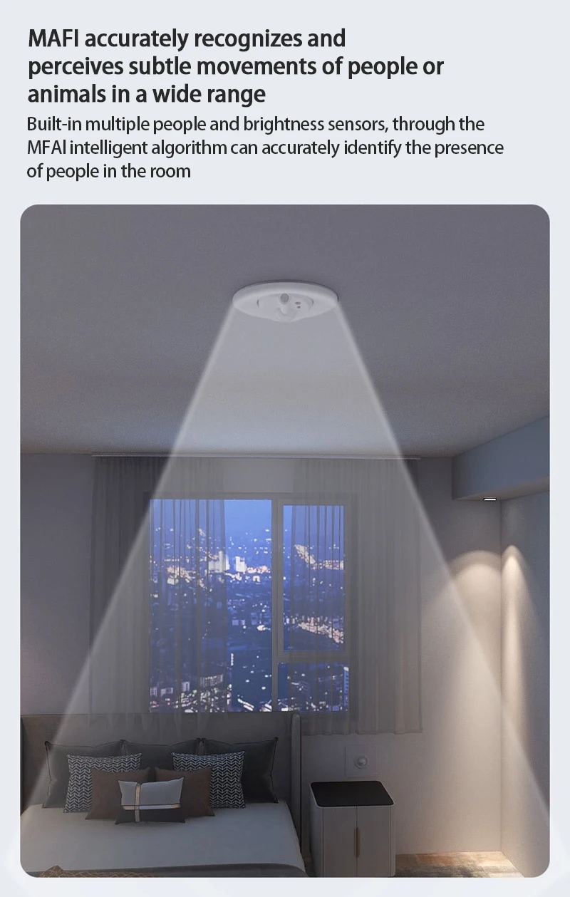 Tuya Zigbee Ceiling Lights PIR Motion Sensor Smart Home Lighting AC200V Lamp For Room Hallways Corridor Body | Лампы и освещение