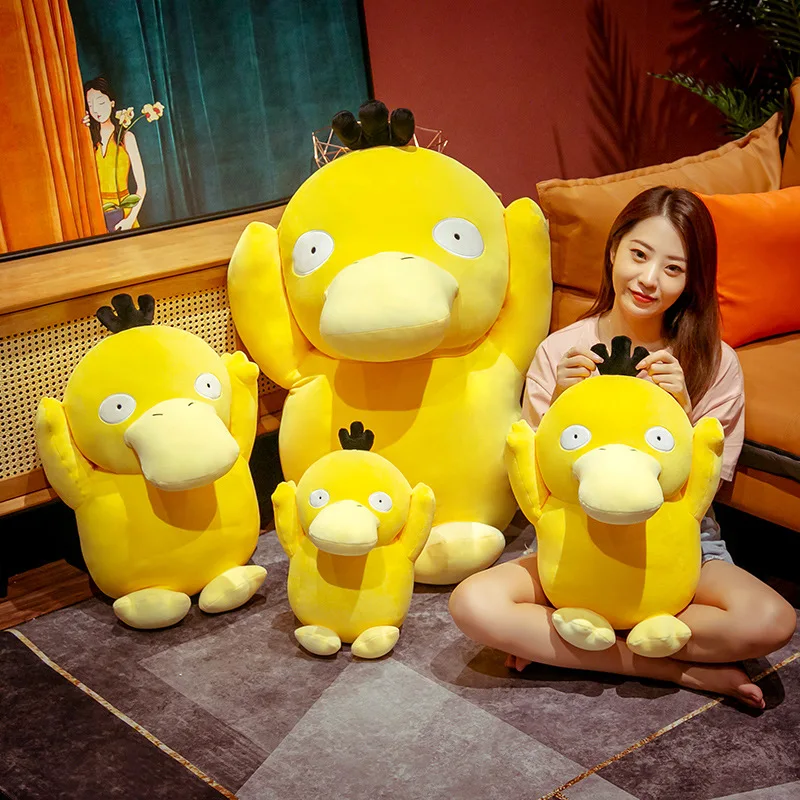 

BIG size soft stuffed doll Pokemoned Psyduck plush toy Home decoration pillow Birthday holiday gifts for kids and girls