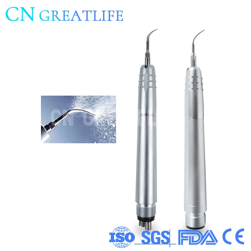 

EMS NSK Type Teeth Whitening Air Scaler Handpiece 2/4 Holes Perio Sonic Air Scaler Air Scaler with 3 Tips G1/G2/G4