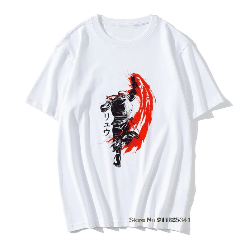 

Футболка мужская оверсайз в японском стиле, традиционный истребитель, винтажный Молодежный топ из 100% хлопка, летняя рубашка с коротким рука...