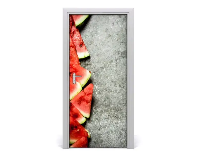 Фотообои DIY наклейки арбуз креативные пвх обои дверь наклейка самоклеющаяся