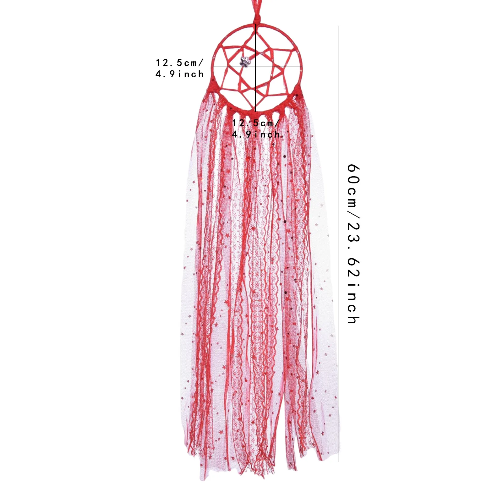 

Multicolor Ribbon Wall Hanging Dream Catcher Various Pattens Bow Hairpin Organizer Decoration Bedroom Ornament Girl's Favourite