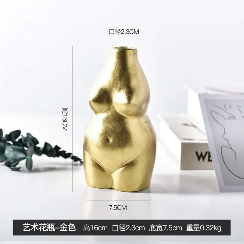 Женская ваза для боди-арта декоративная керамическая Настольная Ваза домашний