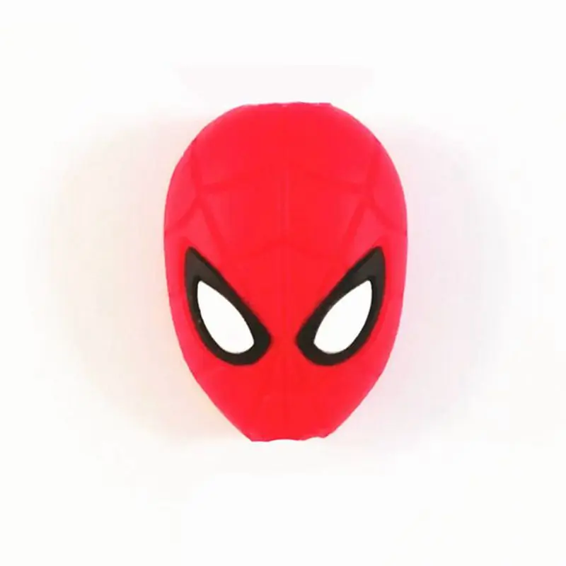 16 designs cute bite cartoon hero series cable winder usb data line protector cord cover silicone decorate phone accessories free global shipping