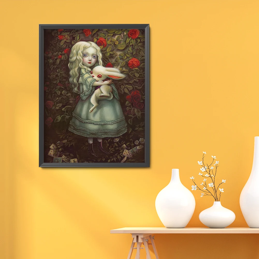 5D кукла с большими глазами мультяшный серийный узор полноразмерная Алмазная