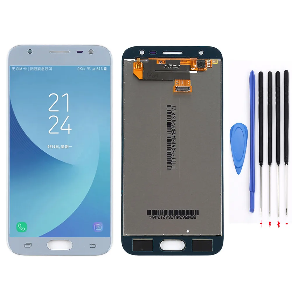 Blue with tools Синий для samsung Galaxy J3 ЖК-дисплей J330 J330F J330G сенсорный экран дигитайзер для samsung J3 экран j330 дисплей - Цвет: Blue with tools