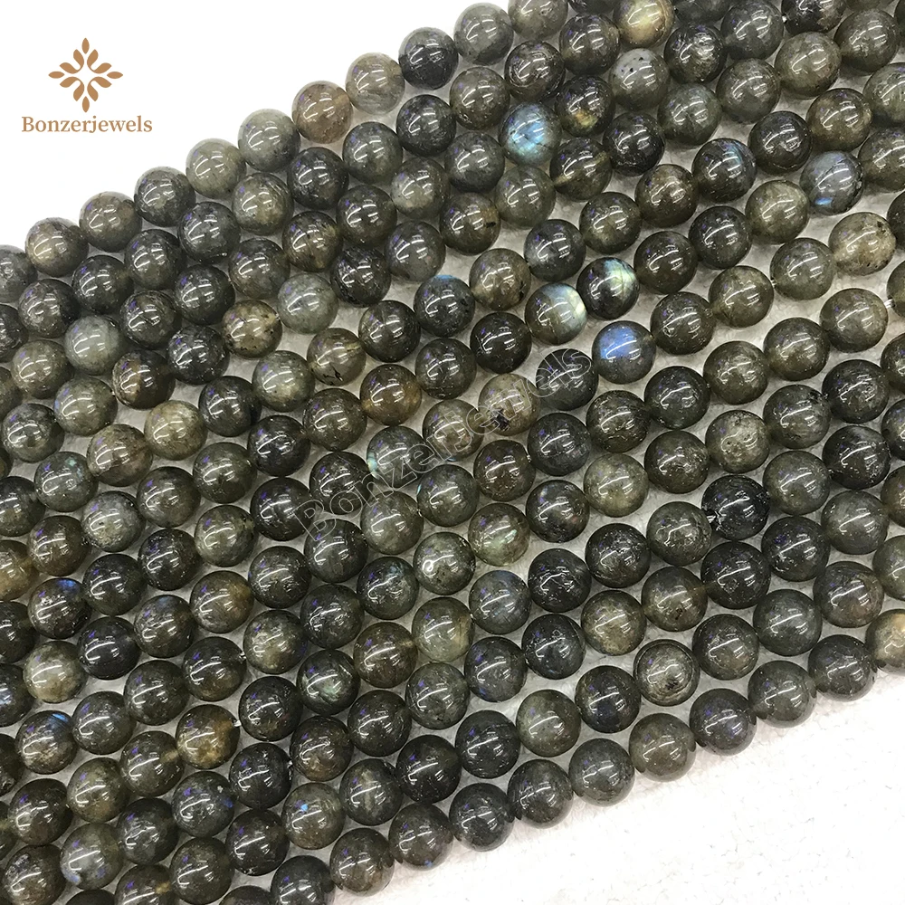 

Wholesale Lots Natural Rare Green Labradorite Round Stone Beads For Jewelry Making DIY Bracelet Necklace 6/8/10/12mm Strand 15''