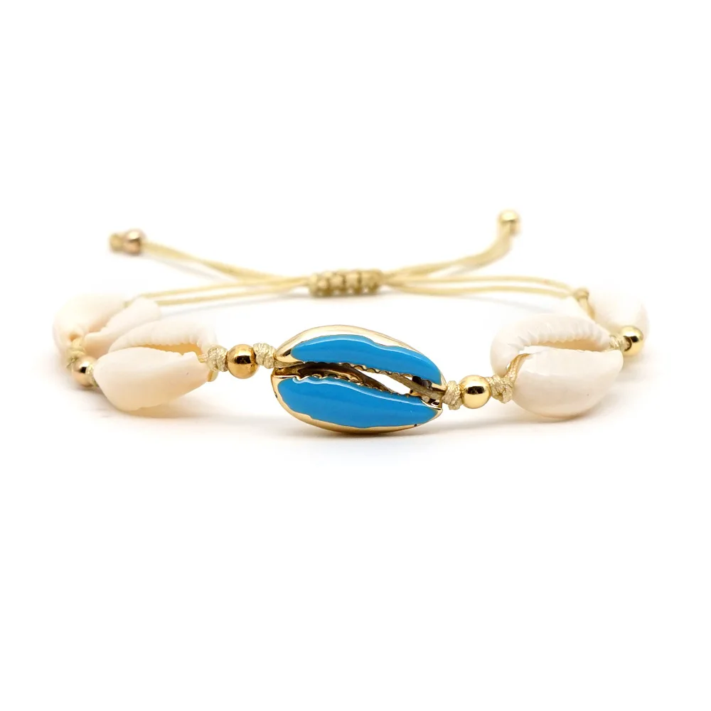 Natural Colorful Shell Bracelet Bracelets Summer Jewelry Bohemia Gold 2020 Women Fit MIYUKI | Украшения и аксессуары