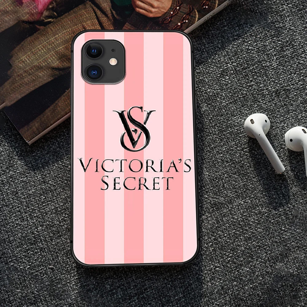 

Victoria VS love Pink Phone Case Cover Hull For iphone 5 5s se 2020 6 6s 7 8 12 mini plus X XS XR 11 PRO MAX black Prime Tpu