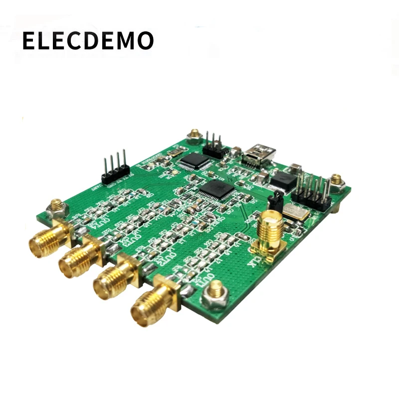 AD9959 module RF Signal Generator Four Channel DDS Module AT Instruction Serial Output Sweep Frequency AM Signal-Generator adf4351 rf source generator pll phase locked loop module stm32 scm control box