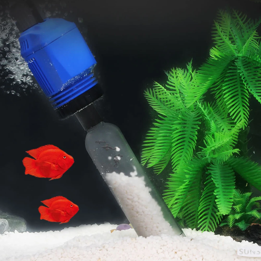 Electric Powerful Suction Aquarium Syphon Operated Fish Tank Sand Washer Cleaner 220V Vacuum Gravel Water Changer Siphon Filter | Дом и сад