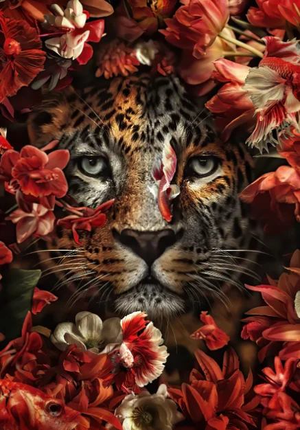 

Декоративная картина YIKES Панда, Лев, Тигр