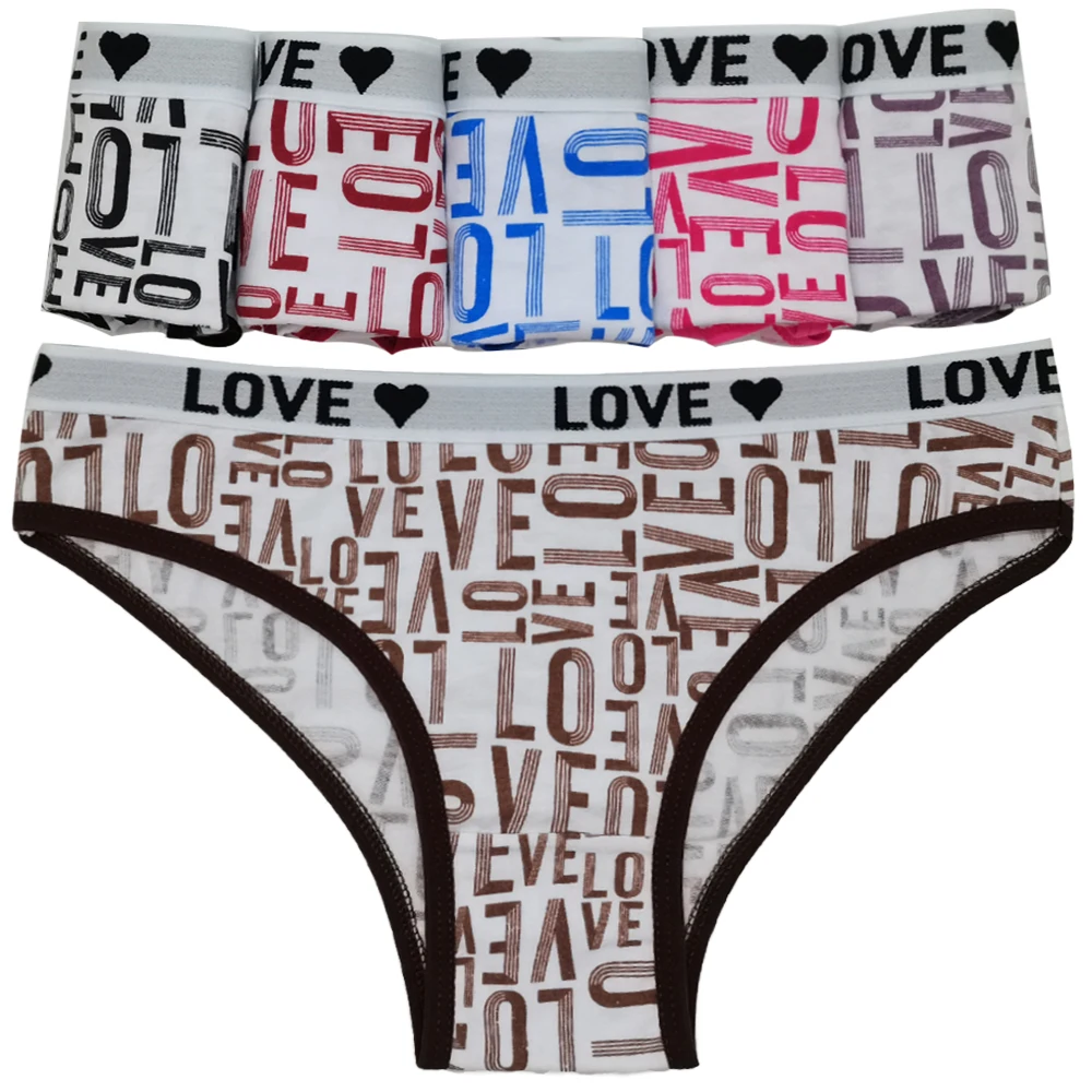 

12Pcs/set Cotton Panties Women Sexy Letter Panty Underwear Lingerie Briefs Low Waist Female Underpants Intimates Lady 2021 New