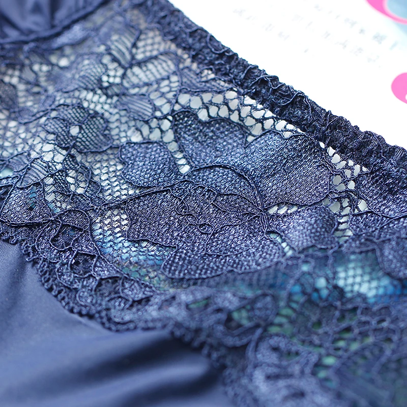 Женское удобное нижнее белье Lilymoda кружевные трусики с цветочной вышивкой