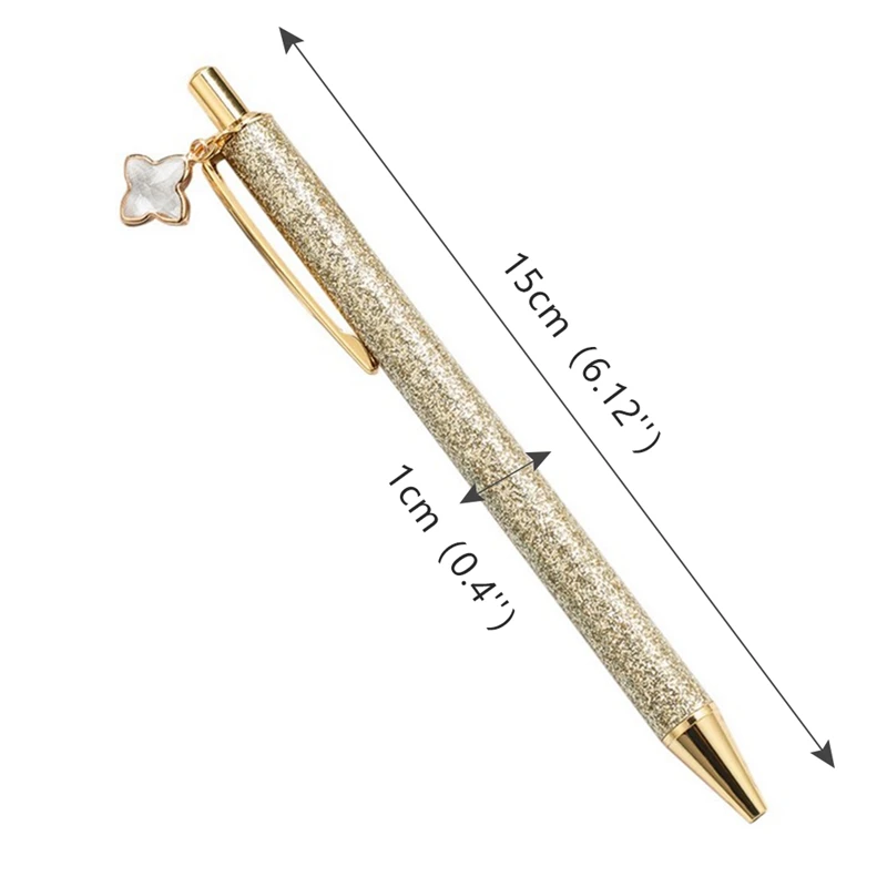 

Metal Pendant Bullet Pen Crystal Flash Ballpoint Pencil Writing Tool Accessories