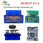 Диагностический инструмент ELM327 V1.5 OBD2, Super Mini ELM 2022 для AndroidПК, диагностический протокол OBDII, 10 шт.лот 327