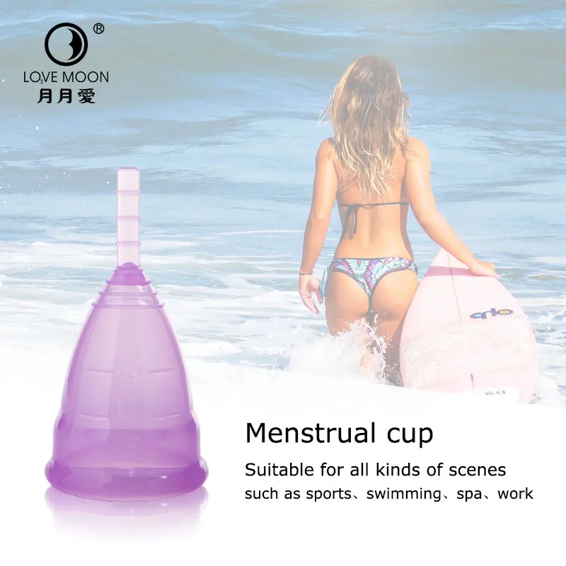

500 Pcs Menstruation cup health care women menstrual cup medical silicone menstrual cup feminine cup lady coletor menstrual