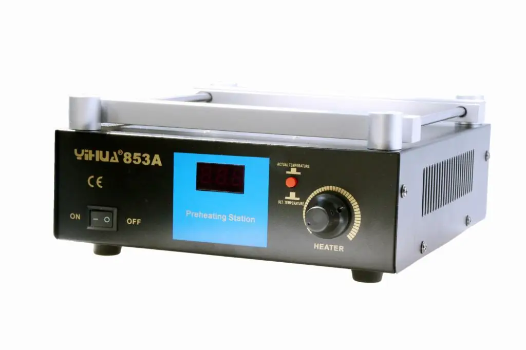 YIHUA 853A 110V/220 В ESD BGA переналадочная станция нагрев платы паяльной станции постоянная температура без примесей свинца и подогрева стол Бесплатная доставка