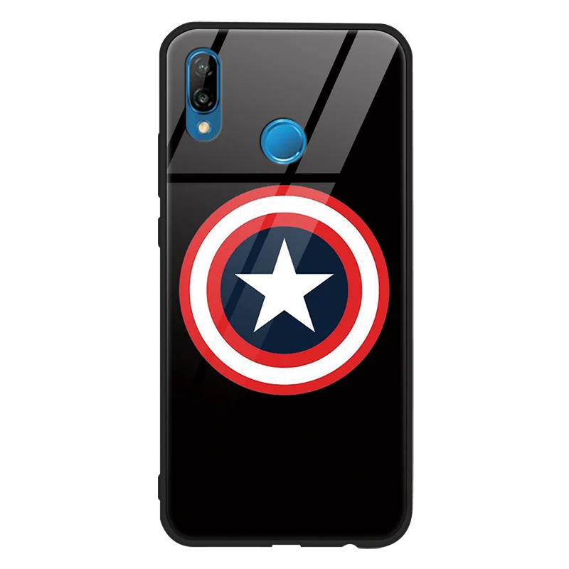 3quanmdz Чехол из закаленного стекла с Мстителями Marvel для huawei P20 P30 mate 20 10 P10 Pro P9 P8 Plus Honor 8X9 10 Lite nova3 Coque для P Smart - Цвет: 3quanmdz